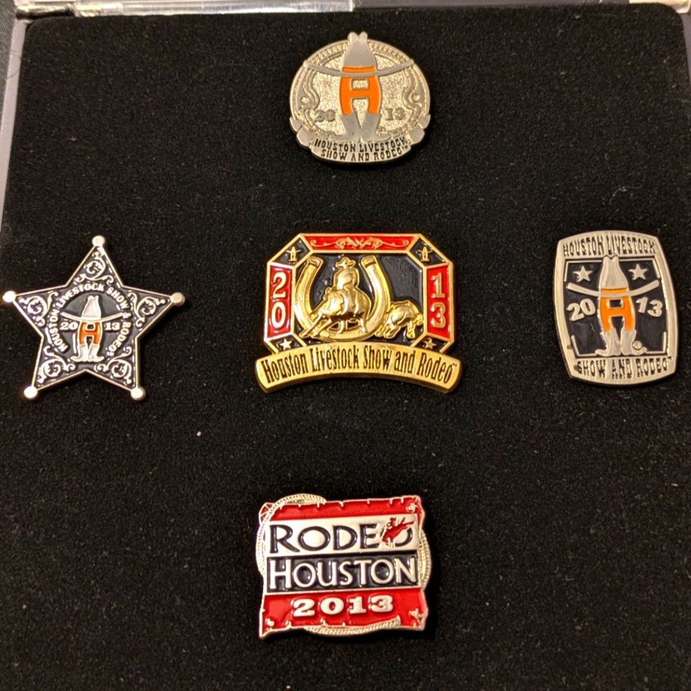 2013 Houston rodeo pins